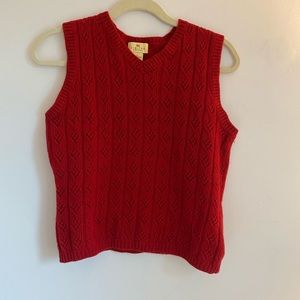 Vintage Red Sweatervest